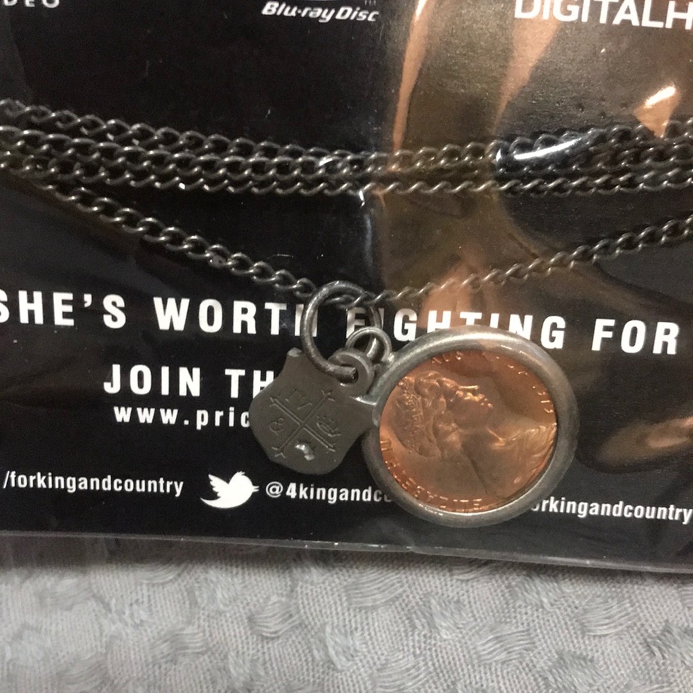 for KING & COUNTRY COIN + CREST PRICELESS NECKLACE